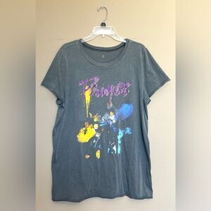 Prince “Purple Rain” Rhinestone Tee